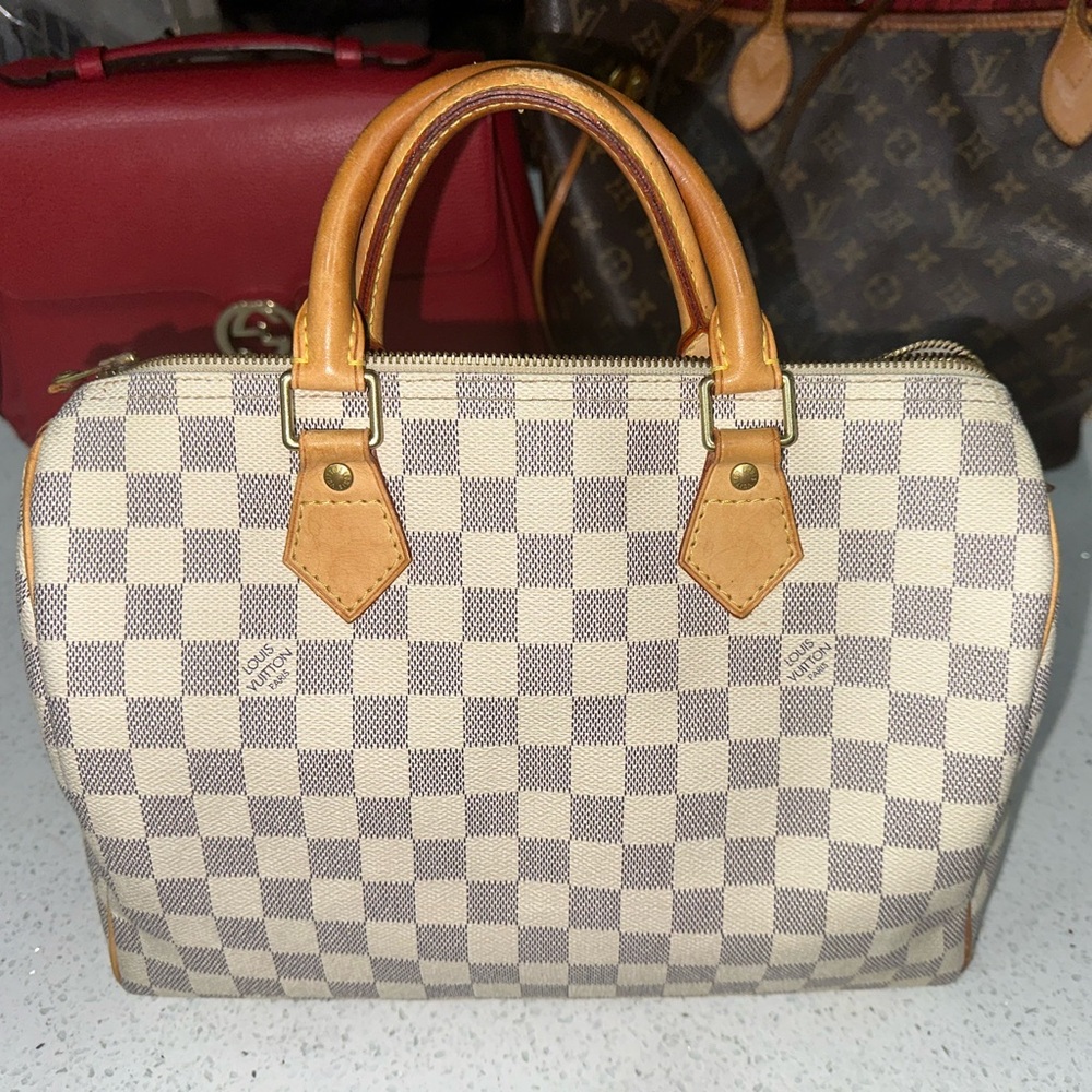 LV Designer Azur Speedy 25